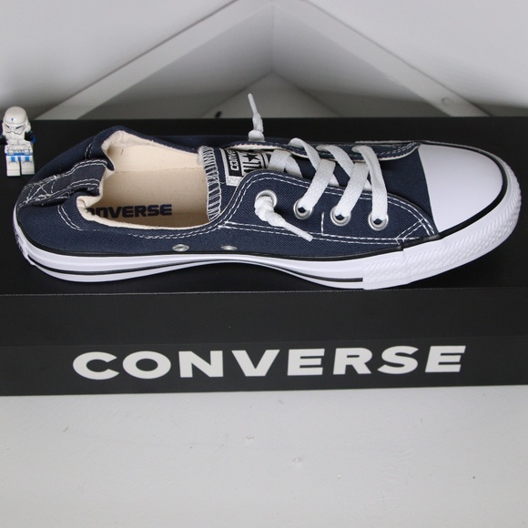 Converse Shoes - Navy Blue Converse Shoreline All Star Slip Ons